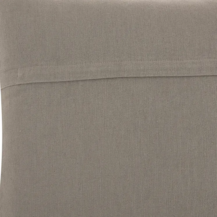 20" Light Gray Cotton Blend Curly Loops Throw Pillow