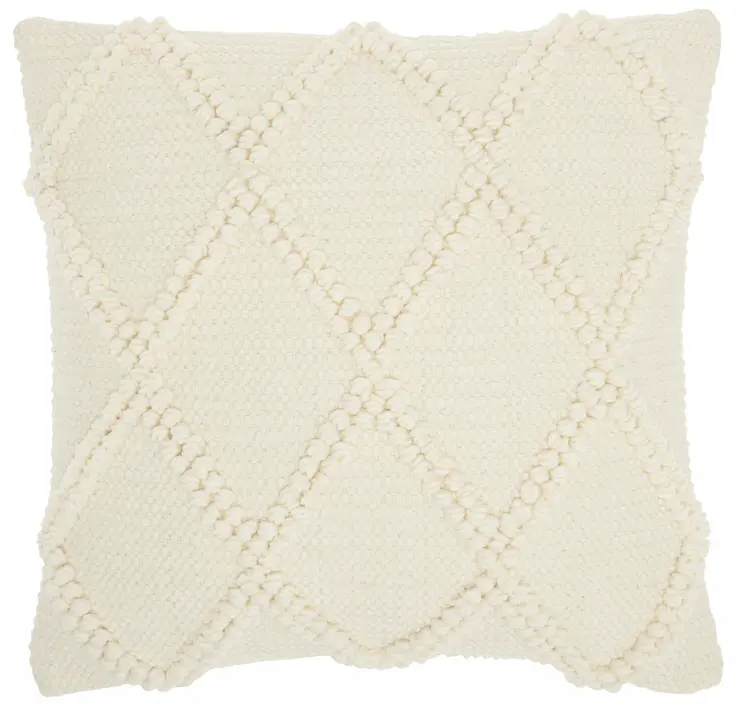18" Ivory Cotton Blend