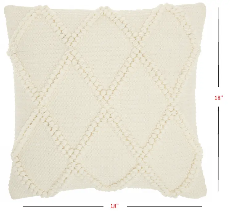 18" Ivory Cotton Blend