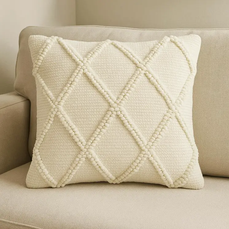 18" Ivory Cotton Blend