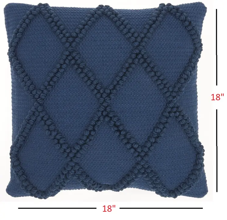 18" Navy Cotton Blend