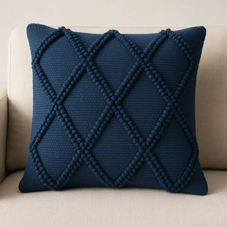 18" Navy Cotton Blend