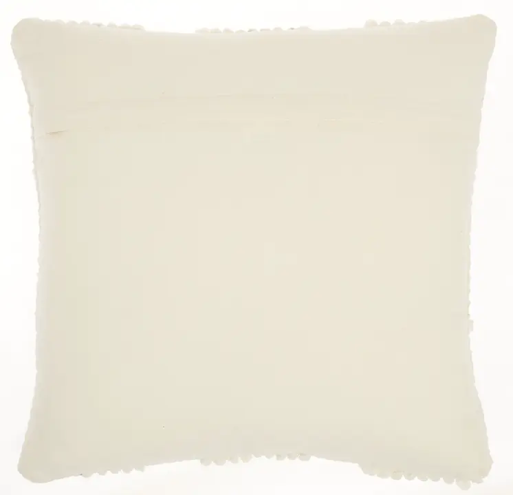 18" Ivory Textured Diamonds Throw Pillow