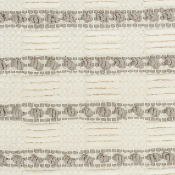 18" Light Gray Cotton Blend