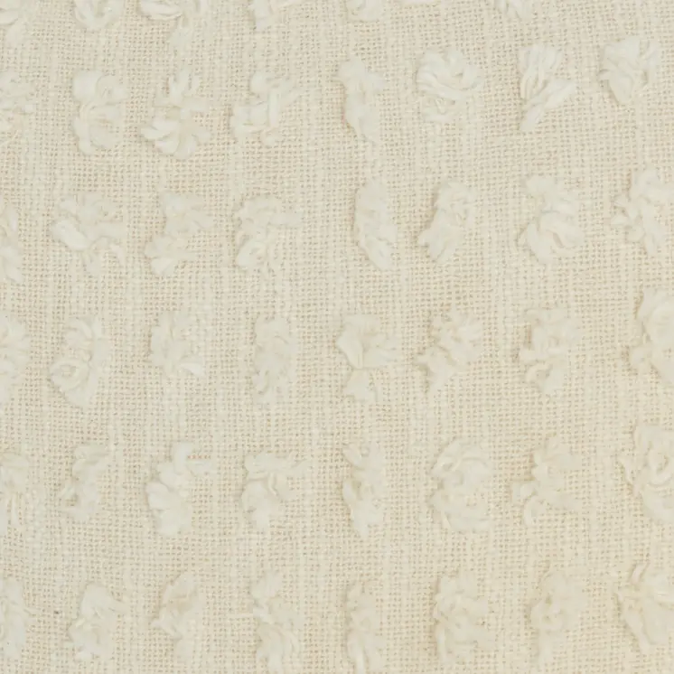 Tassel Detailed White Throw Pillow