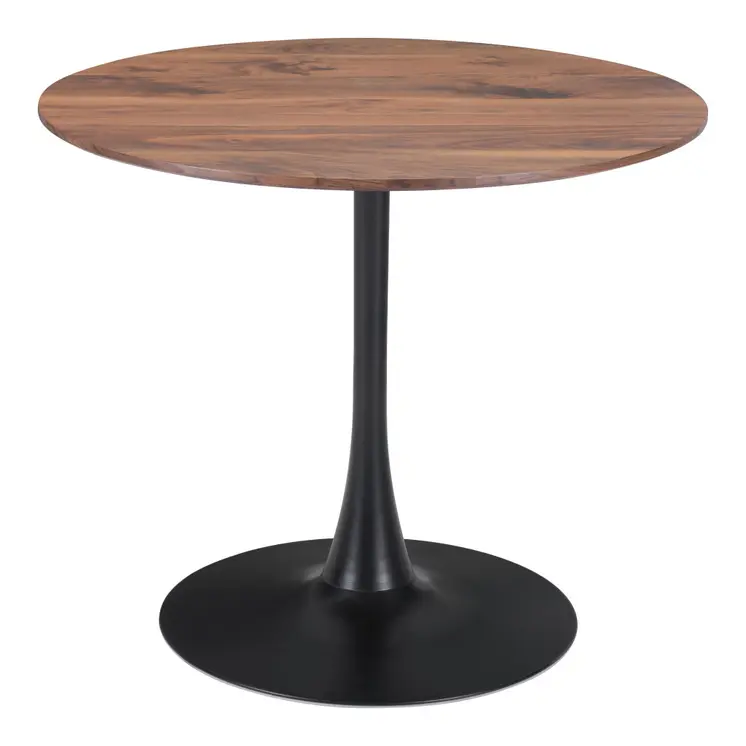 35" Steel Pedestal Base Dining Table