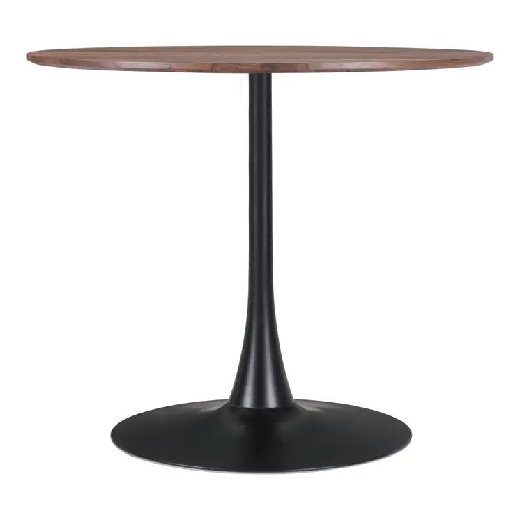 35" Steel Pedestal Base Dining Table
