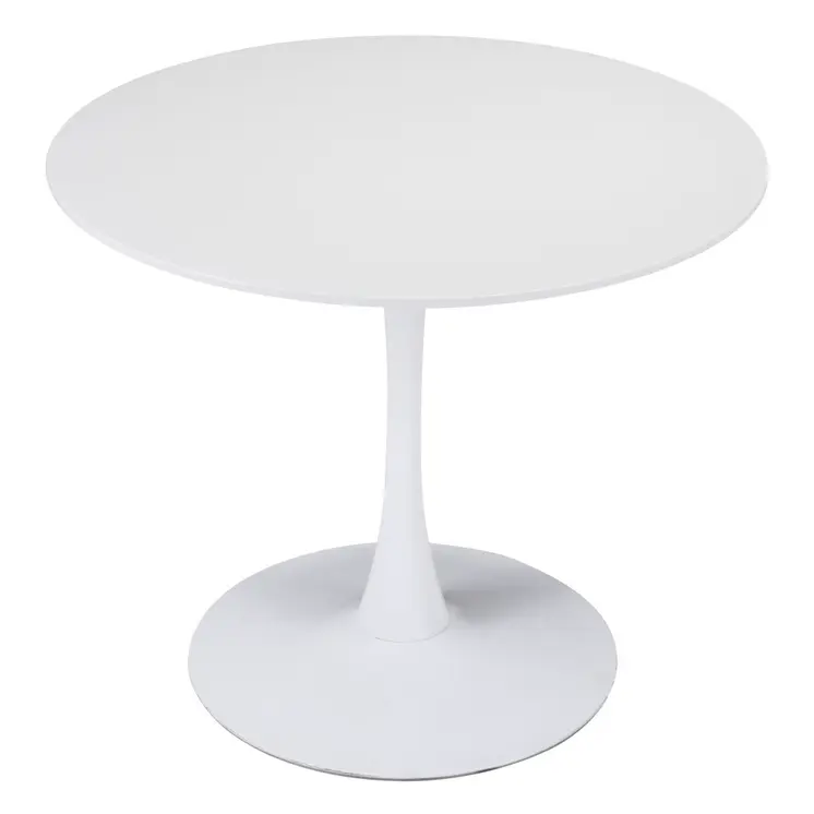 35" Steel Pedestal Base Dining Table