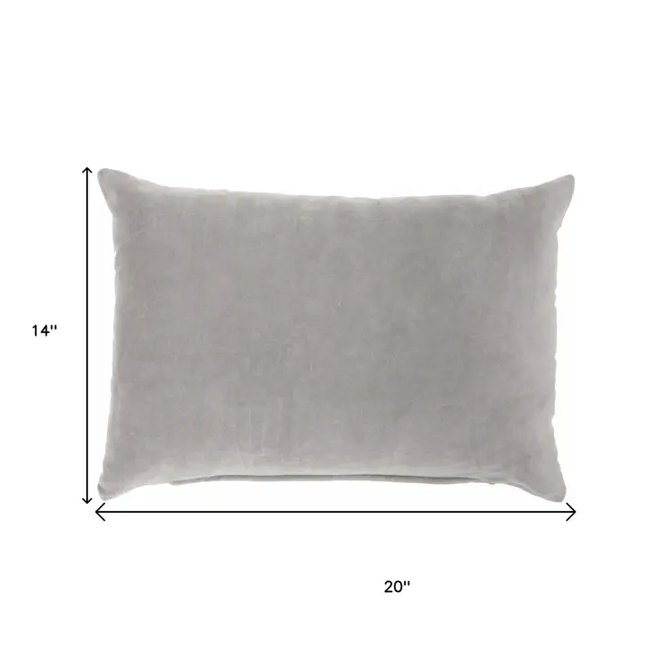 Solid Gray Casual Throw Pillow