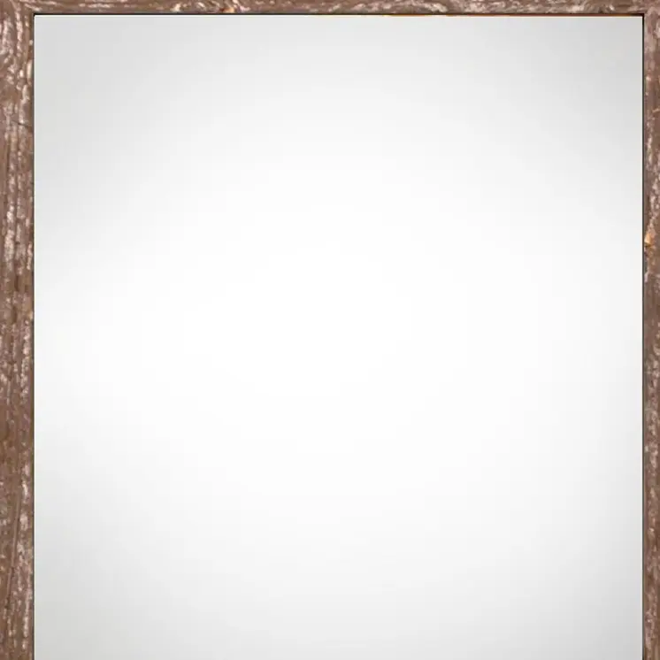 10" x 10" Brown Solid Wood Hanging Picture Frame