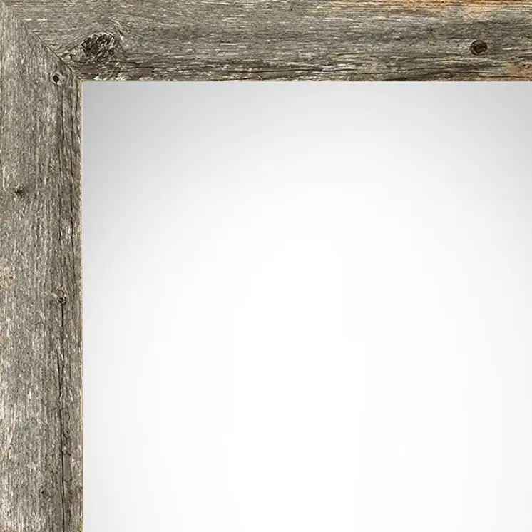 10" x 20" Gray Solid Wood Hanging Picture Frame