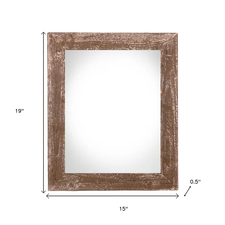 12" x 16" Brown Solid Wood Hanging Picture Frame