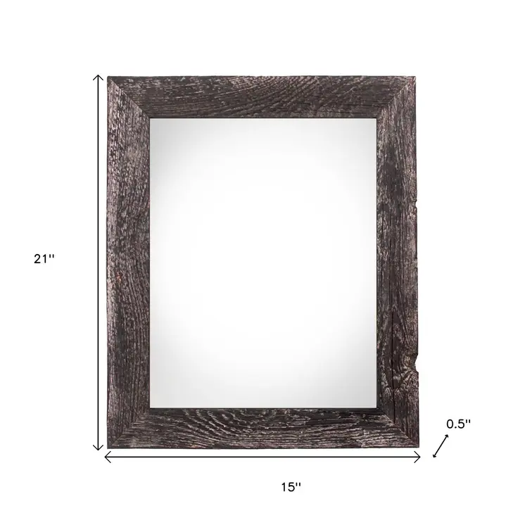 12" x 18" Black Solid Wood Hanging Picture Frame