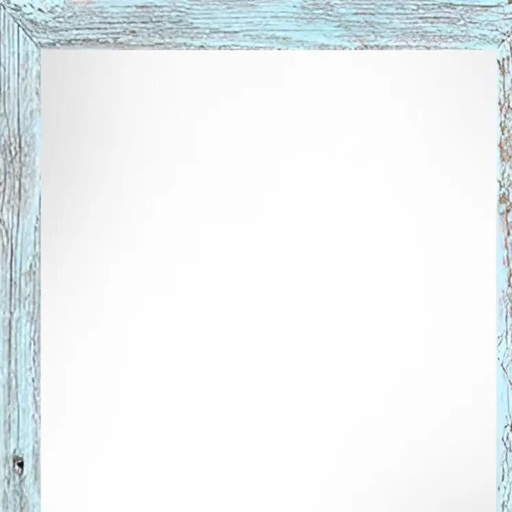 12" x 24" Blue Solid Wood Hanging Picture Frame