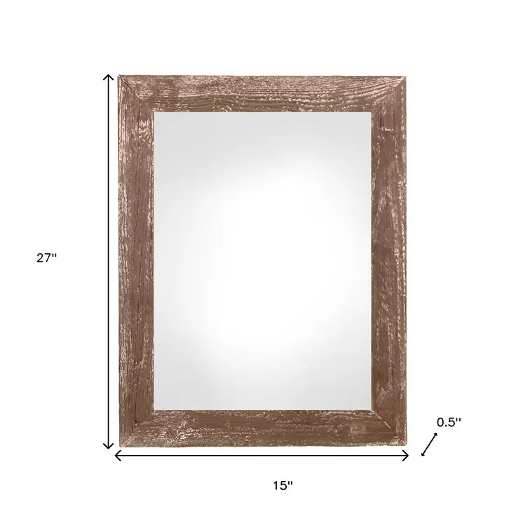12" x 24" Espresso Solid Wood Hanging Picture Frame