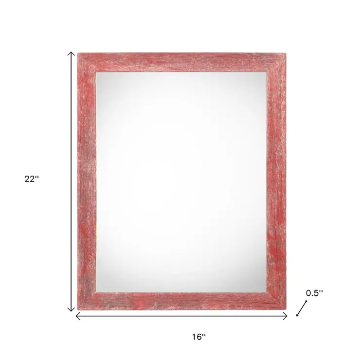 13" x 19" Red Solid Wood Hanging Picture Frame