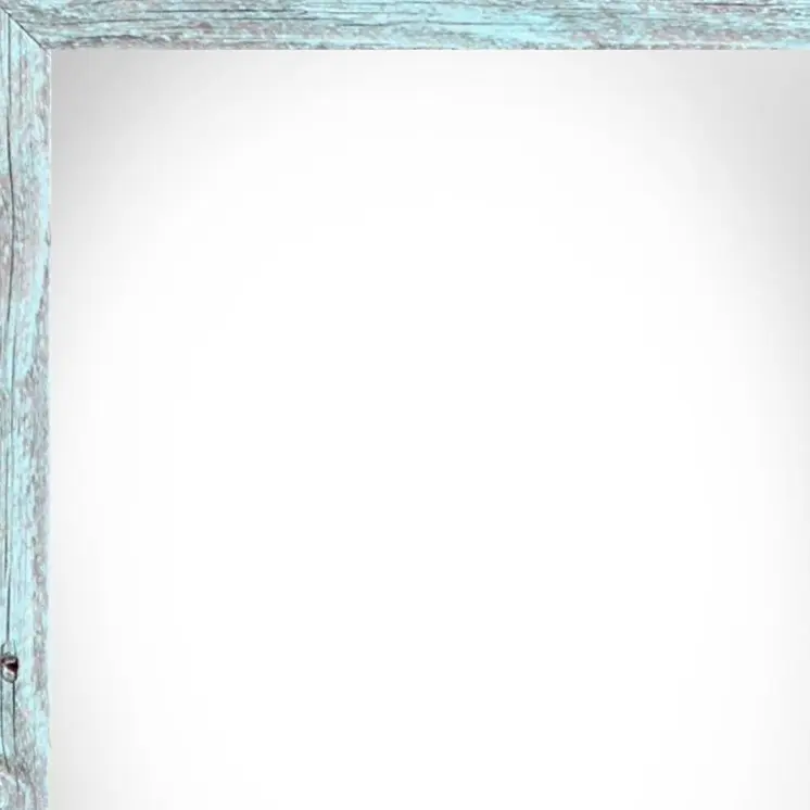 20" x 24" Blue Solid Wood Hanging Picture Frame
