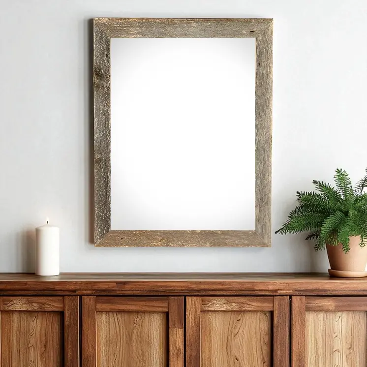 20" x 24" Gray Solid Wood Hanging Picture Frame