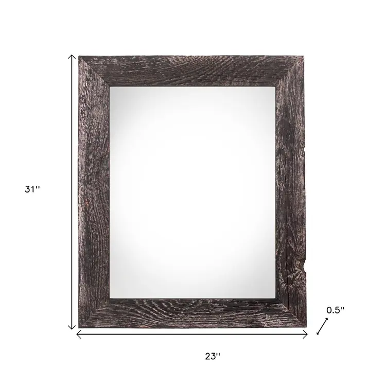 20" x 28" Black Solid Wood Hanging Picture Frame