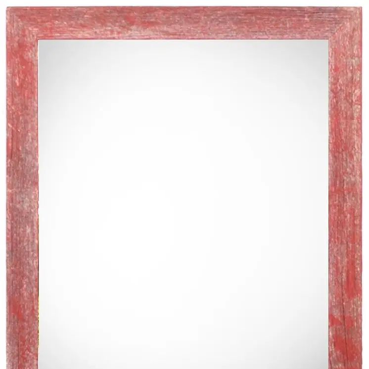 24" x 36" Red Solid Wood Hanging Picture Frame