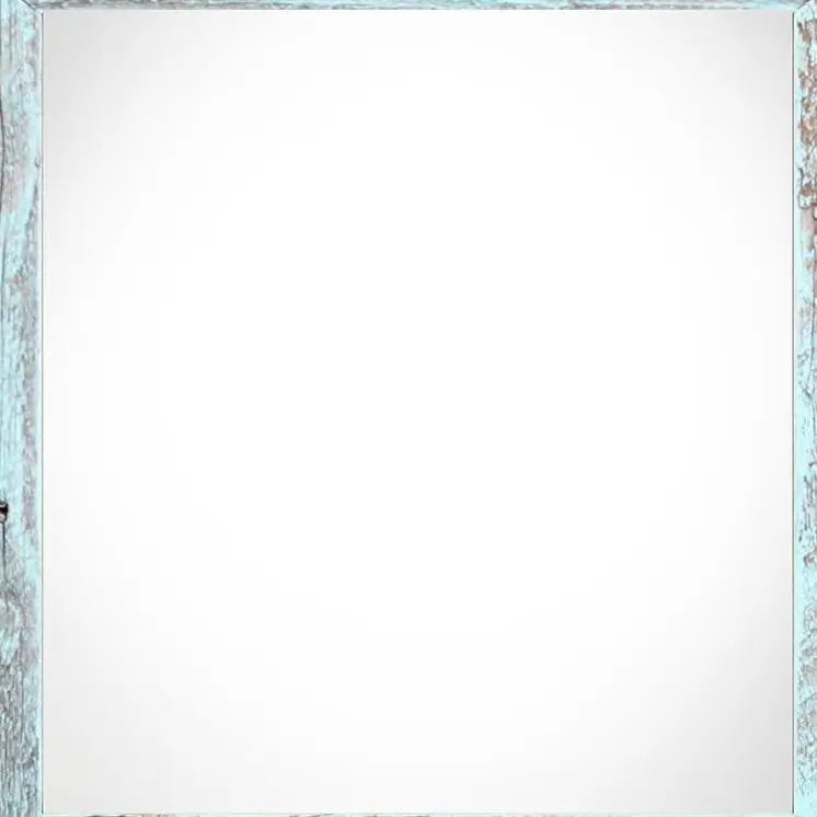 4" x 4" Blue Solid Wood Tabletop Picture Frame