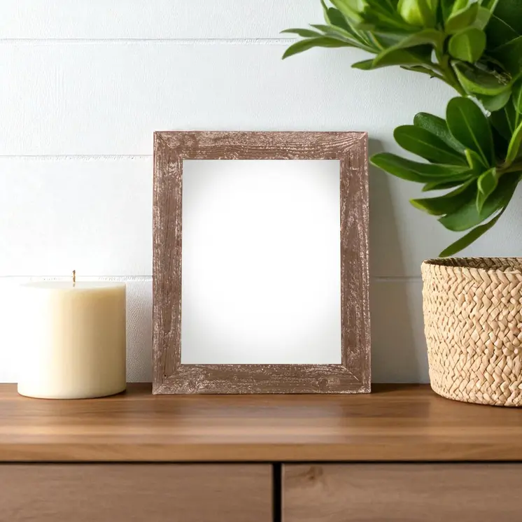 5" x 7" Brown Solid Wood Tabletop Picture Frame