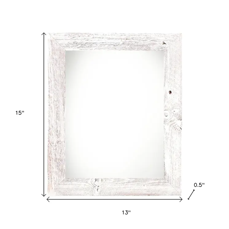 8" x 10" White Solid Wood Tabletop Picture Frame