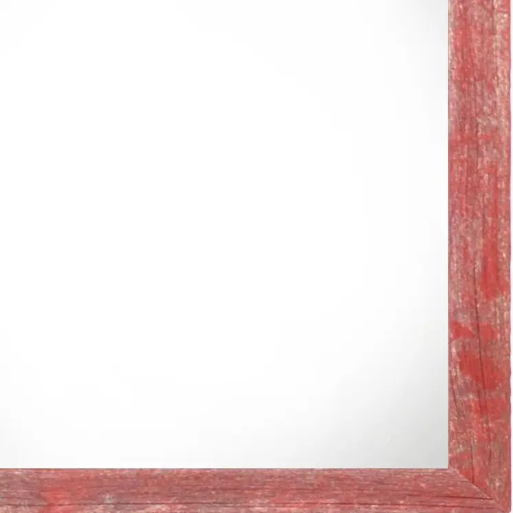 8" x 8" Red Solid Wood Tabletop Picture Frame