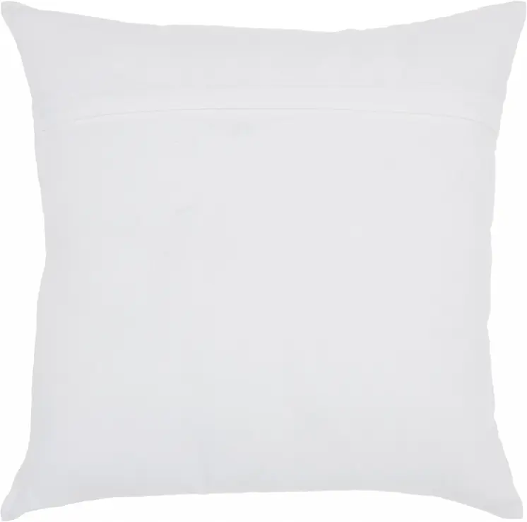 18" Teal and White Llama Cotton Throw Pillow