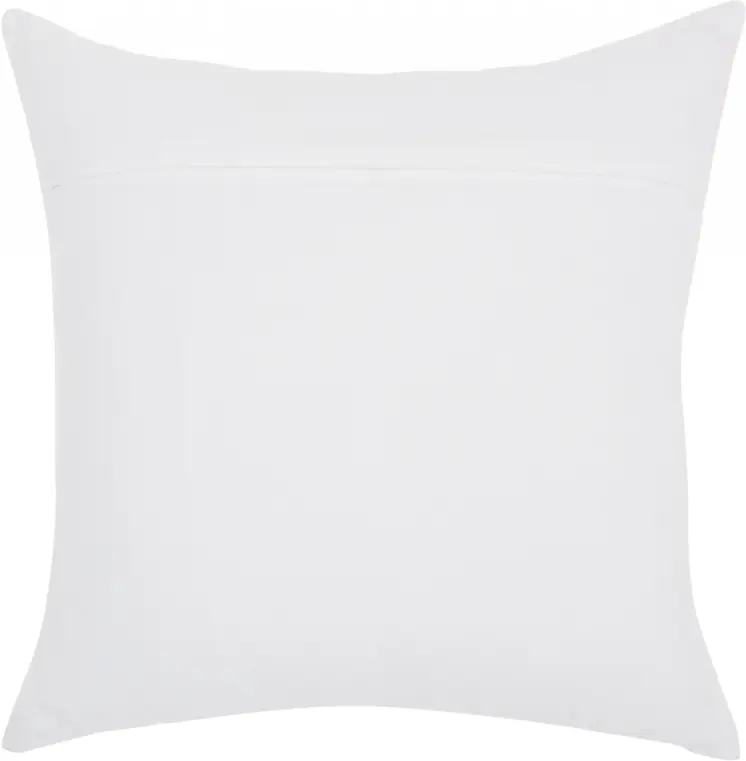 18" Red and White Cotton Throw Pillow
