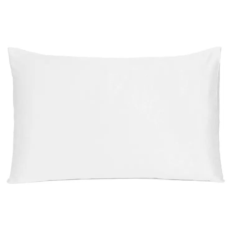 White Dreamy Set Of 2 Silky Satin King Pillowcases