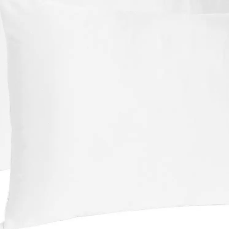 White Dreamy Set Of 2 Silky Satin King Pillowcases