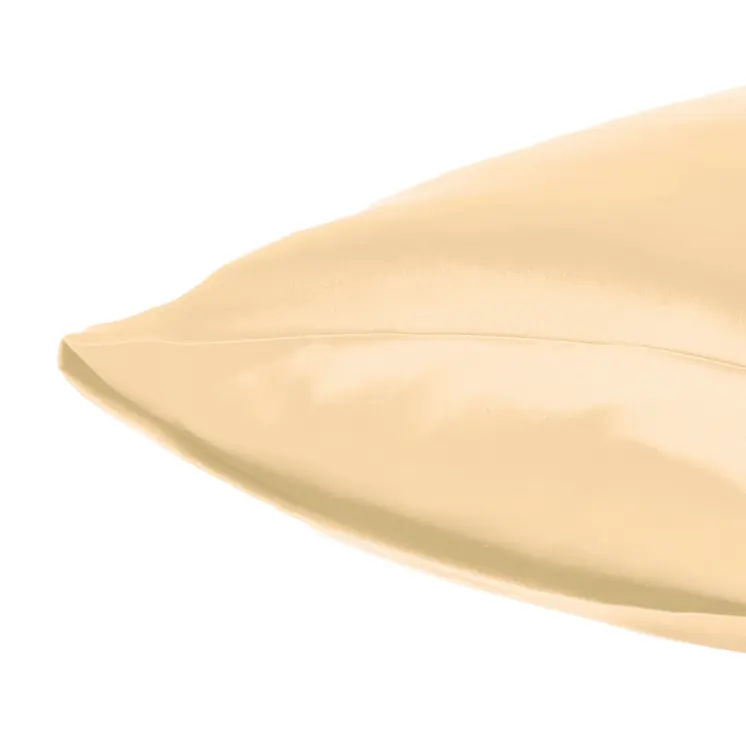 Pale Peach Dreamy Set Of 2 Silky Satin Standard Pillowcases