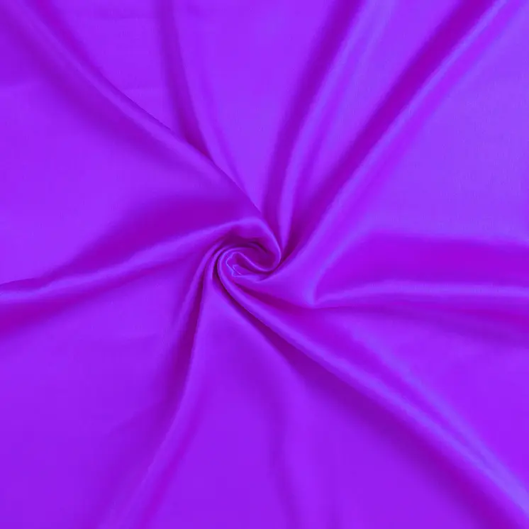 Set of Two Bright Purple Dreamy Silky Satin Queen Pillowcases