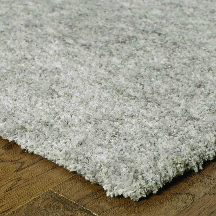 7' X 10' Modern Shaggy Soft Gray Indoor Area Rug