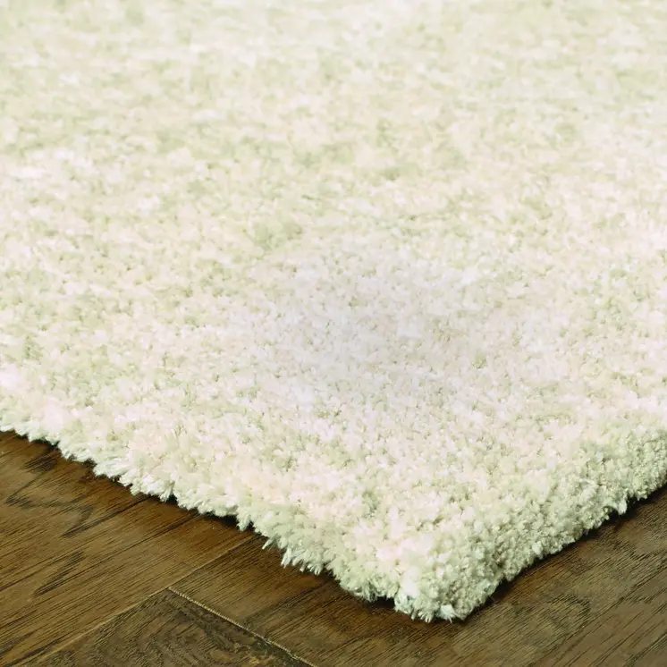 8' X 11' Modern Shag Ivory Indoor Area Rug