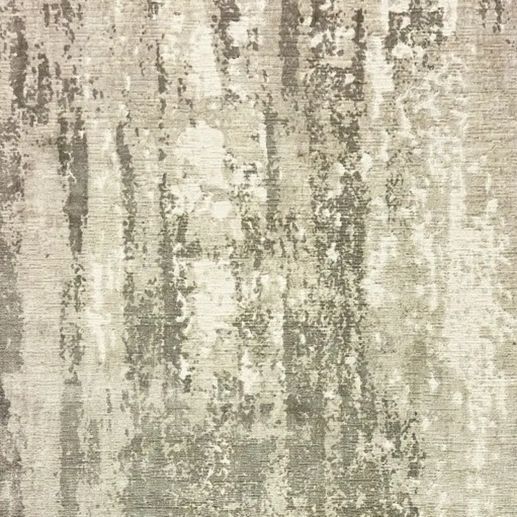 10' X 14' Gray And Ivory Abstract Hand Loomed Distressed Area Rug