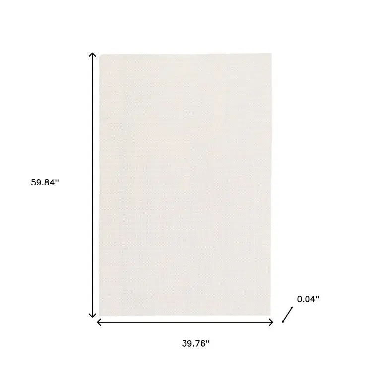 3' x 5' Beige Non Slip Rug Pad