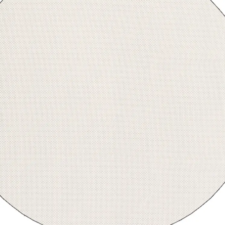6" Round Basic  Beige Non Slip Rug Pad