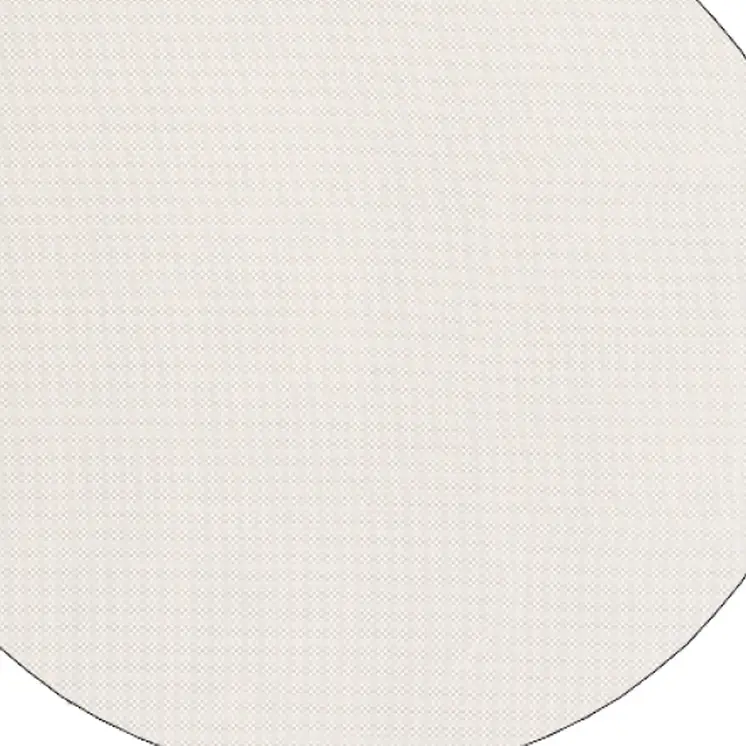 8" Round Standard Beige Non Slip Rug Pad