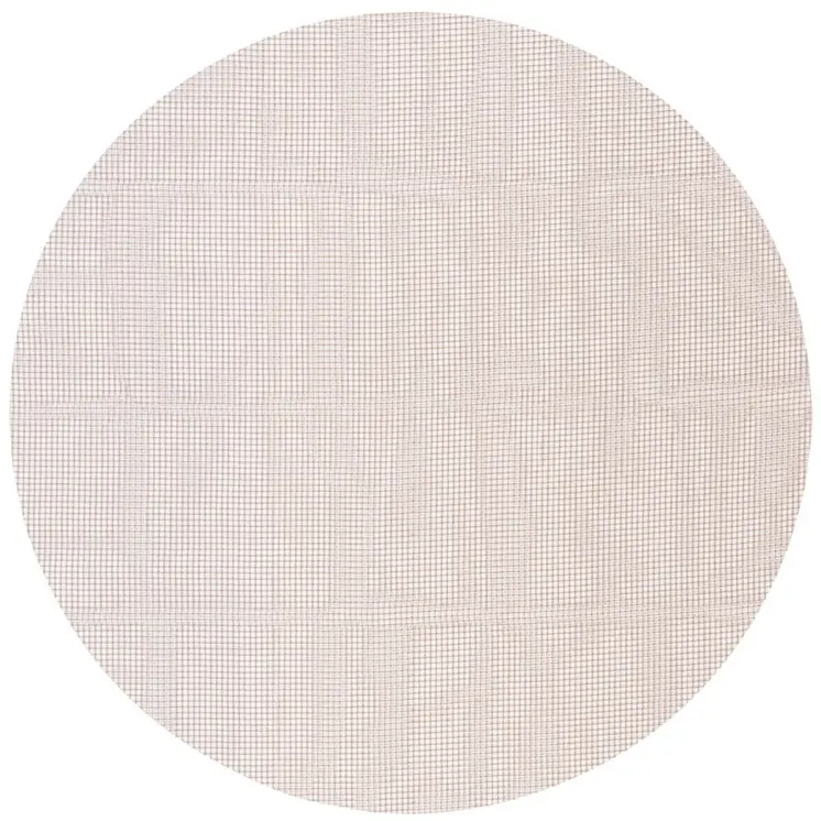 8' Round Brown Polyester Indoor Outdoor Rug Pad