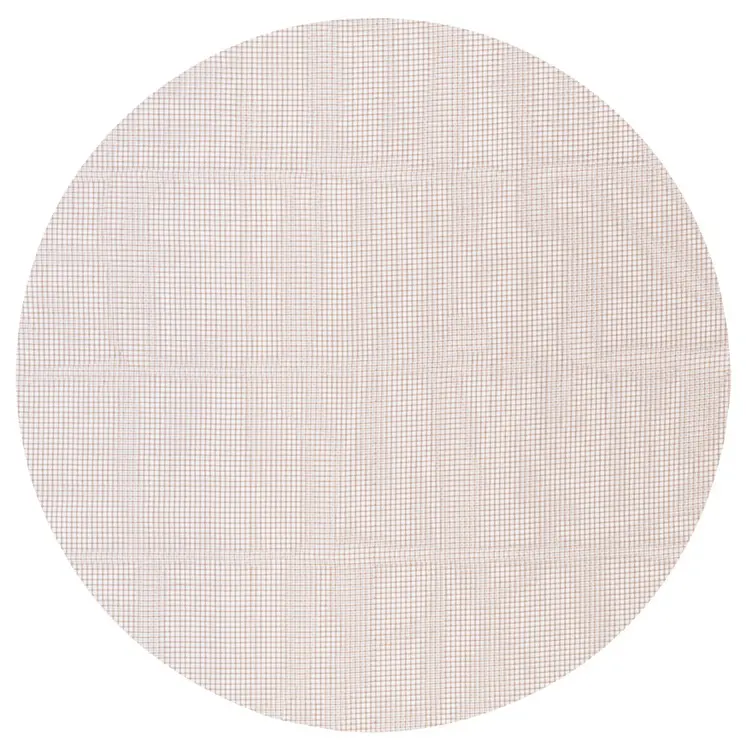 8' Round Brown Polyester Indoor Outdoor Rug Pad