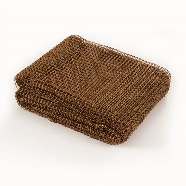 8' Round Brown Polyester Indoor Outdoor Rug Pad