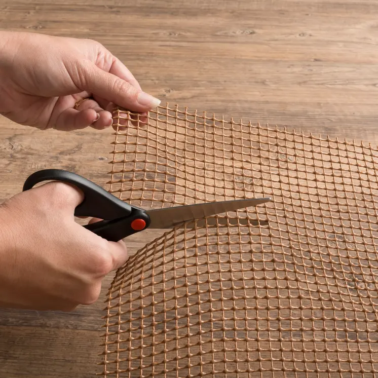 9' x 12' Brown Non Slip Indoor Outdoor Rug Pad