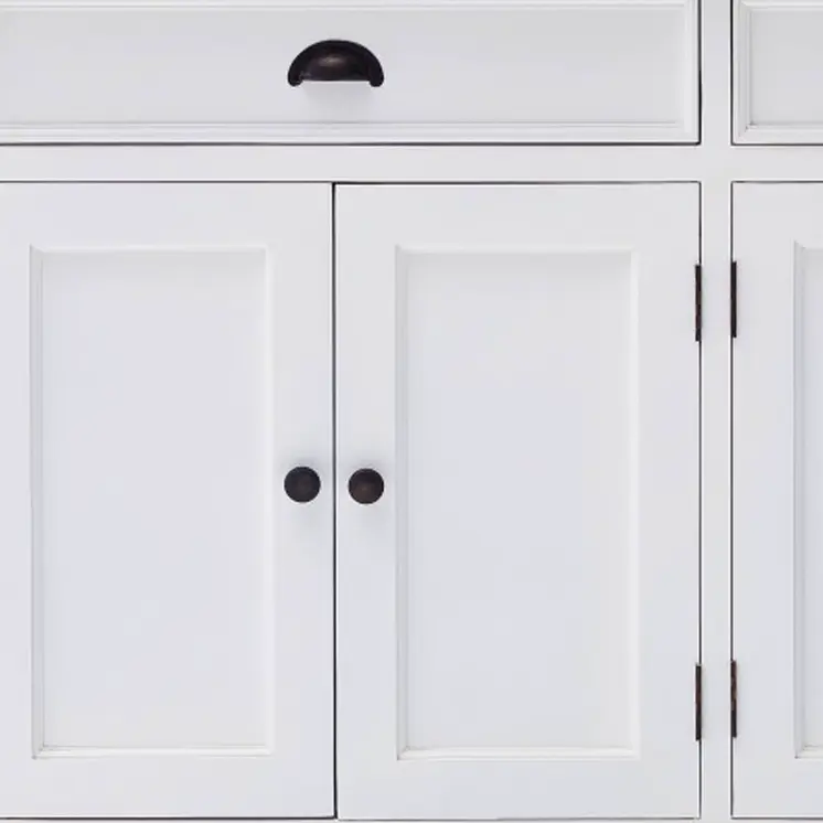 Modern Farmhouse Black And White Buffet Server