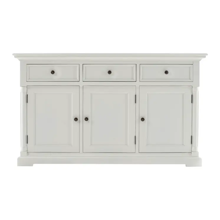 Modern Farm White Three Door Buffet Server
