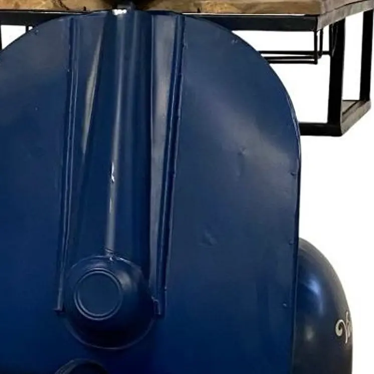 Vintage Blue Scooter Bar Cart