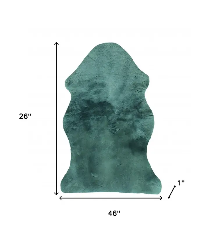Emerald Plush Medical Grade Sheepskin Throw Blanket