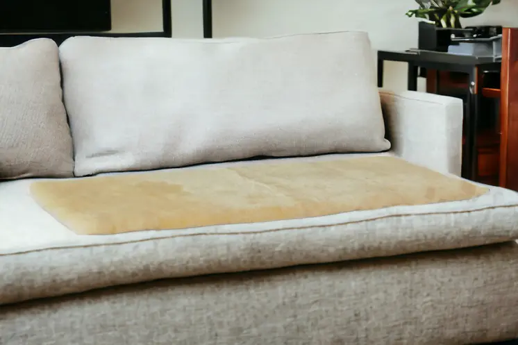 2' X 5' Natural Off White Medical Grade Double Sheepskin Throw Blanket