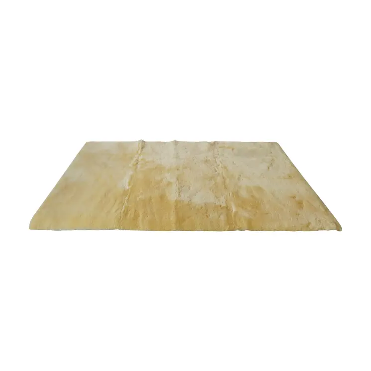 2' X 5' Natural Off White Medical Grade Double Sheepskin Throw Blanket